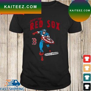 Boston Red Sox Team Captain America Marvel T-Shirt