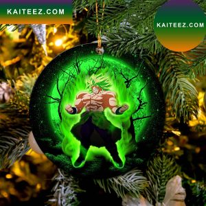 Broly Moonlight Mica Circle Ornament Perfect Gift For Holiday