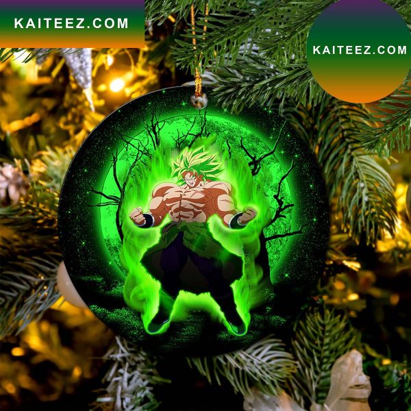 Broly Moonlight Mica Circle Ornament Perfect Gift For Holiday