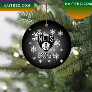 Brooklyn Nets 2022 Ceramic Christmas Ornament