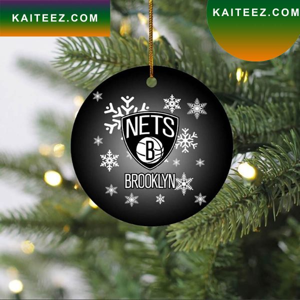 Brooklyn Nets 2022 Ceramic Christmas Ornament