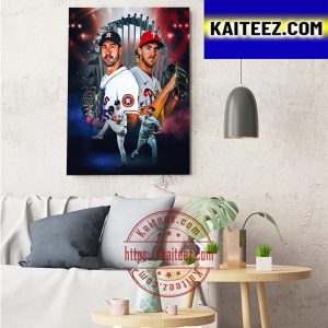 Bryce Harper And Justin Verlander Ready To Show 2022 MLB World Series Art Decor Poster Canvas