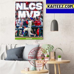 Bryce Harper Philadelphia Phillies NLCS Match MVP Art Decor Poster Canvas