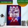 Buffalo Bills Josh Allen Dawson Knox Touch Down Favorite Combo Style Poster