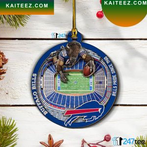 Buffalo Bills NFL Stadium Christmas 2022 Christmas Ornament