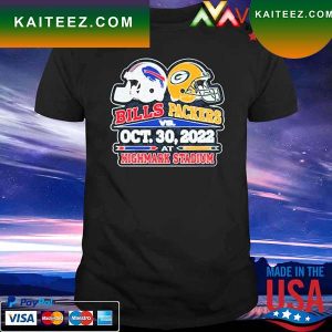 Buffalo Bills vs Green Bay Packers OCT 30 2022 At Highmark Stadium T-shirt