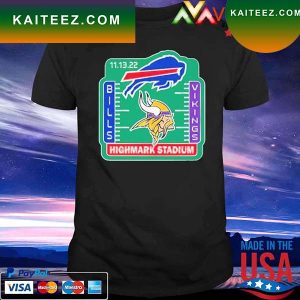 Buffalo Bills vs Minnesota Vikings November 20 2022 Highmark Stadium T-shirt