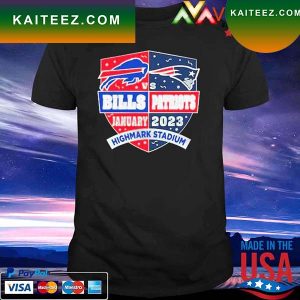 Buffalo Bills vs New England Patriots January 2023 Highmark Stadium T-shirt