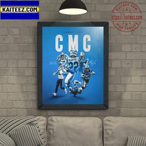 Carolina Panthers Thank You CMC Christian McCaffrey Art Decor Poster Canvas