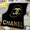 Chanel All Signature Items Pattern In White Background Blanket