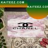 Chanel x Dior x Gucci x LV Word Art In The Black Background Doormat