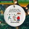 Charilie Brown And Snoopy Merry Christmas And Warm Wishes Snoopy Christmas Decorations