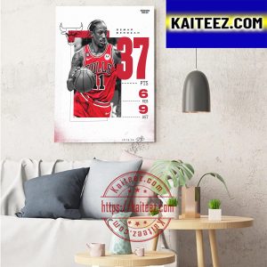 Chicago Bulls Demar DeRozan Welcome To Year 14 NBA Art Decor Poster Canvas