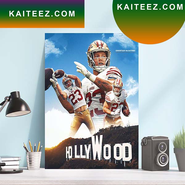 Christian McCaffrey San Francisco 49ers History In Hollywood Style Poster