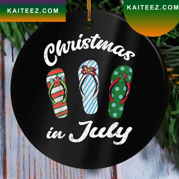 Christmas In July Ceramic Ornament