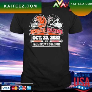 Cincinnati Bengals vs Atlanta Falcons Oct 23 2022 Paul Brown Stadium T-shirt