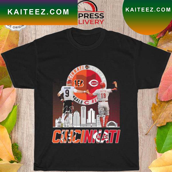 Buy CincinnatI bengals vs cincinnatI reds Joe burrow wallpaper joey votto  city signatures Shirt For Free Shipping CUSTOM XMAS PRODUCT COMPANY