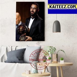 Congratulations Karim Benzema Win The 2022 Ballon Dor Art Decor Poster Canvas
