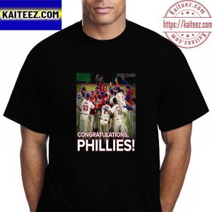 Congratulations Philadelphia Phillies Are 2022 NLCS Champions Vintage T-Shirt