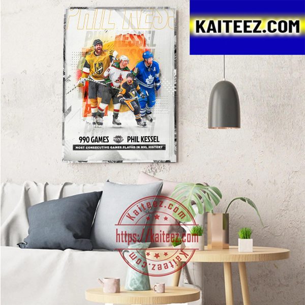 Congratulations To Phil Kessel Is The New Iron Man Of NHL Art Decor Poster Canvas