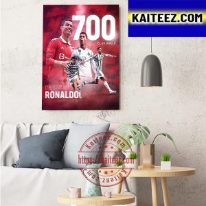 Cristiano Ronaldo 700 Club Career Goals Art Decor Poster Canvas