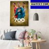 Cristiano Ronaldo Scores His 700th Career Club Goal Art Decor Poster Canvas