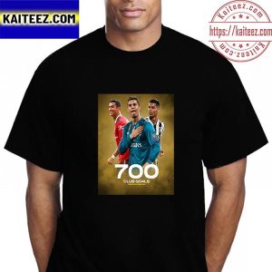 Cristiano Ronaldo Has Now Scored 700 Club Goals Career Vintage T-Shirt