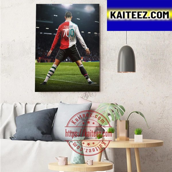 Cristiano Ronaldo Scores His 700th Career Club Goal Art Decor Poster Canvas