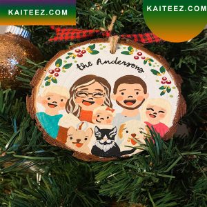 Custom Family Portrait Christmas Ornament