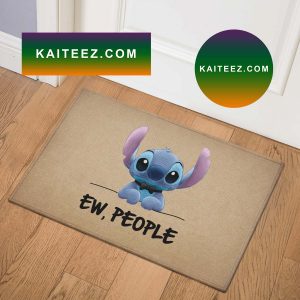 Cute Stitch Ew People Bath Mat Doormat