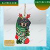 Dachshund Have Your Safe A Furry Little Christmas Christmas Ornament