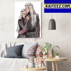 Daemyra Apologist Daemon And Rhaenyra Targaryen Chemistry In HOTD Art Decor Poster Canvas