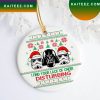 Darth Vader Funny Star Wars Holiday 2022 Christmas Ornament