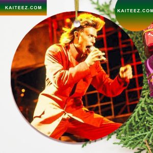 David Bowie Christmas Ornament