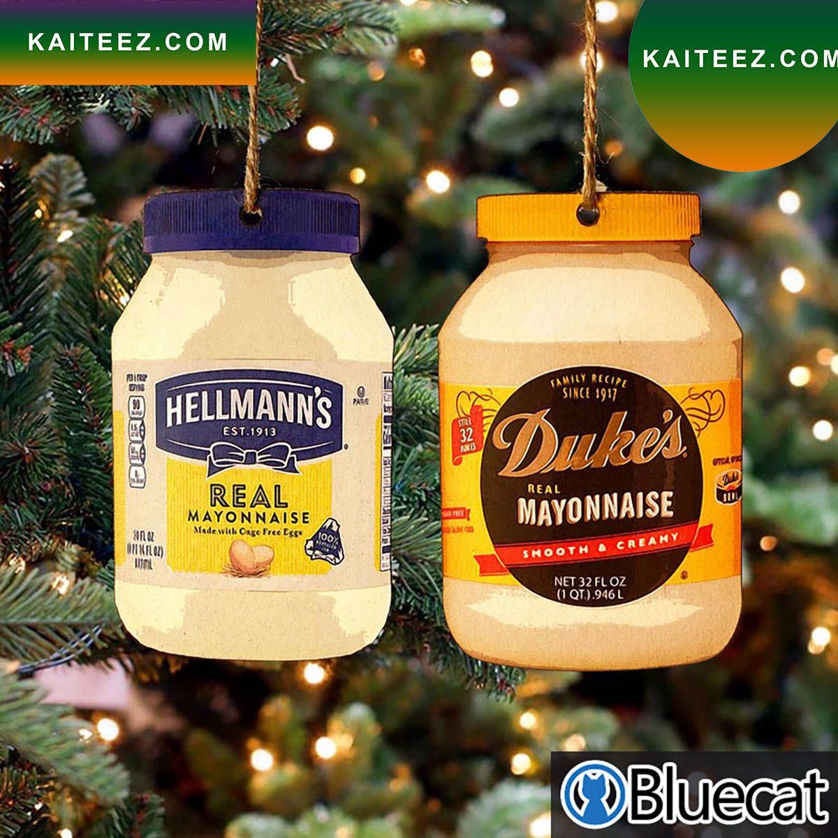 Delicious Mayonnaise Dukes Or Hellmanns Christmas Ornament - Kaiteez