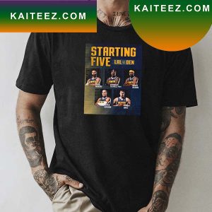 Denver Nuggets Starting Five Mile High Basketball Fan Gifts T-Shirt