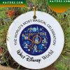 Disney 50th Round Ceramic Christmas Ornament