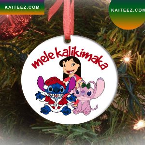 Disney Lilo And Stitch Christmas Tree Christmas Ornament