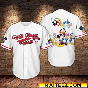 Disney Mickey And Friend Walt Disney World Baseball Jersey
