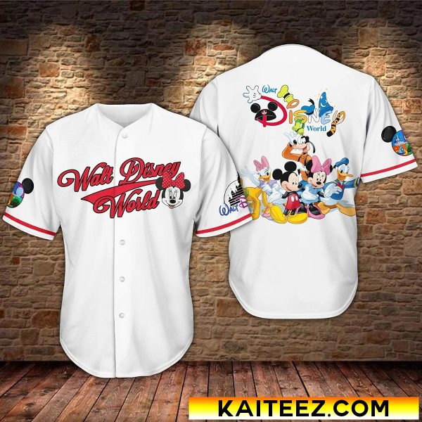 Disney Mickey And Friend Walt Disney World Baseball Jersey - Kaiteez
