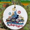 Disney World 50th Anniversary Christmas 2022 Ceramic Ornament