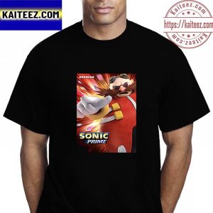 Eggman On Sonic Prime Poster Movie Vintage T-Shirt