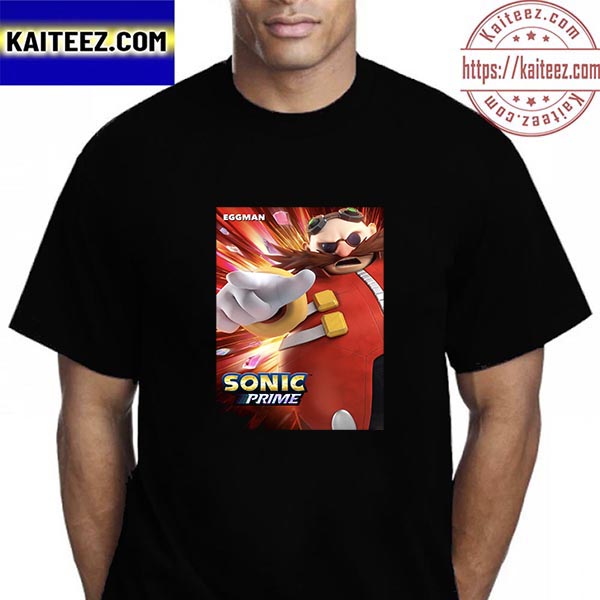 Eggman On Sonic Poster Movie Vintage - Kaiteez