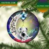 Eeyore Winnie The Pooh Love You To The Moon Galaxy Mica Circle Ornament Perfect Gift For Holiday