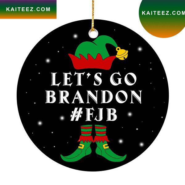 Elf Lets Go Brandon Christmas Ornament