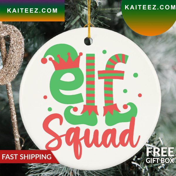 Elf Squad Christmas Holiday Decor Christmas Ornament