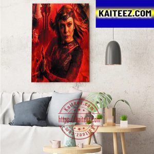Elizabeth Olsen As Wanda Maximoff Scarlet Witch Of Marvel Movie Art Decor Poster Canvas