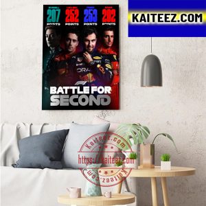 F1 Battle For Second Art Decor Poster Canvas