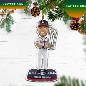 Freddie Freeman Atlanta Braves World Series 2022 Christmas Ornament