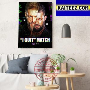 Finn Balor I Quit Match In WWE Extreme Rules Art Decor Poster Canvas
